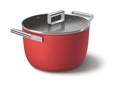 Smeg Cookware 50's Style 2 Parça 24 cm Çelik Tencere
