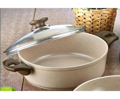 Gülsan Safran 2 Parça 30 cm Granit Basık Tencere