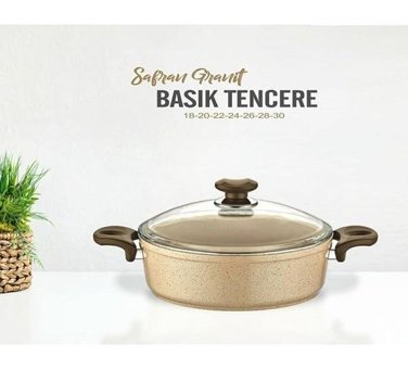 Gülsan Safran 2 Parça 30 cm Granit Basık Tencere
