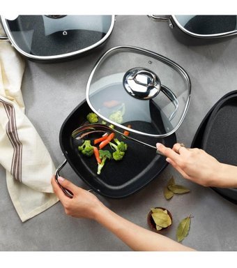 Schafer Gastronomİe 2 Parça 28 cm Çelik Derin Tencere