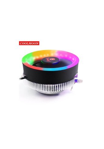 Coolmoon Ufo Sessiz 1 Fanlı Fan Soğutmalı RGB Masaüstü İşlemci Soğutucu