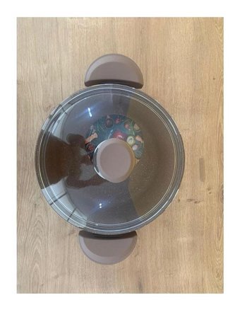 O.M.S 2 Parça 22 cm Granit Derin Tencere