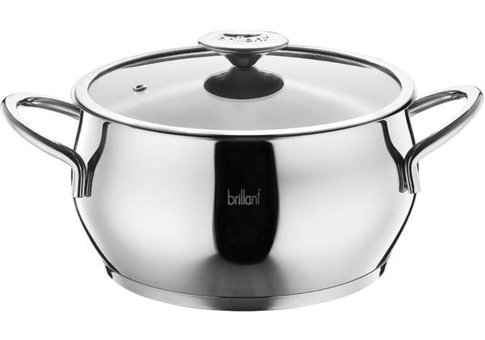 Brilant 5873 2 Parça 22 cm Çelik Derin Tencere