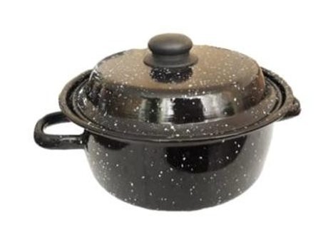 New And Single 2 Parça 24 cm Emaye Tencere