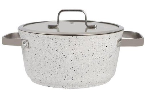 Porland Bianco 2 Parça 24 cm Granit Derin Tencere