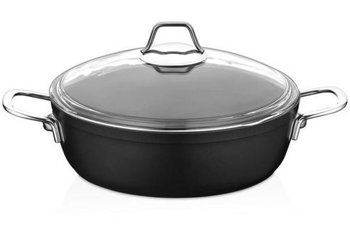 Amboss 2 Parça 30 cm Granit Basık Tencere