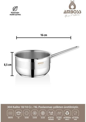 Amboss Cool 1 Parça 16 cm Çelik Tencere