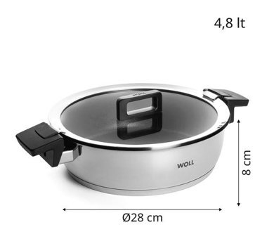 Woll Concept 2 Parça 28 cm Çelik Tencere