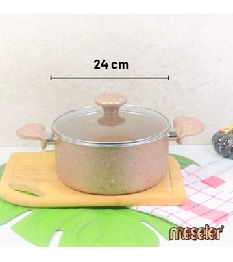 Meşeler 2 Parça 26 cm Çelik Derin Tencere