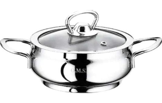 O.M.S 2 Parça 18 cm Teflon Basık Tencere