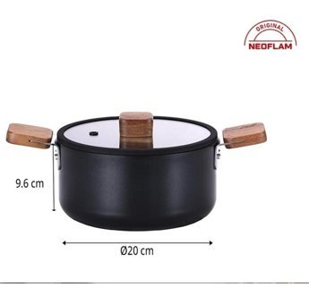 Neoflam D-NEOBN220 2 Parça 20 cm Alüminyum - Döküm Tencere