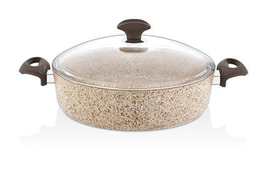 Falez Creamy 2 Parça 22 cm Granit Tencere