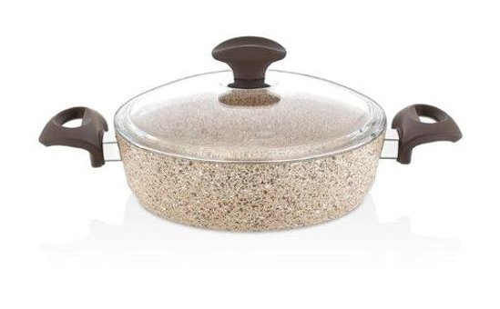 Falez Creamy 2 Parça 22 cm Granit Tencere