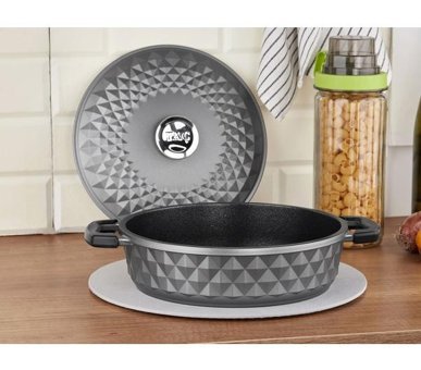 Taç Bella 2 Parça 26 cm Teflon Basık Tencere