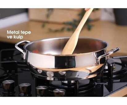 Hisar 2 Parça 24 cm Çelik Tencere