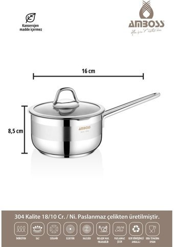 Amboss Cool 1 Parça 20 cm Çelik Tencere