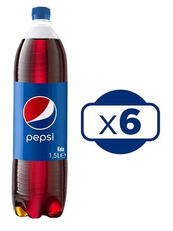 Pepsi Standart Pet Kola 1.5 lt 6 Adet