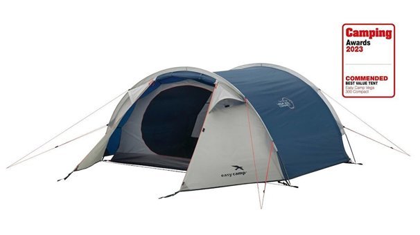 Easy Camp Vega 300 3 Kişilik Kamp Çadırı Beyaz-Koyu Mavi