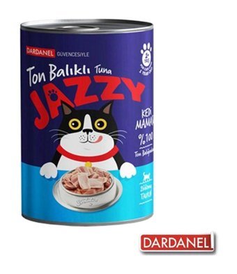 Dardanel Jazzy Yetişkin Ton Balığı Parça Etli-Soslu Yaş Kedi Maması 6x400 gr