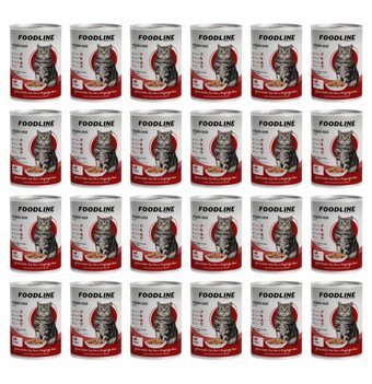 Foodline Yetişkin Biftek Parça Etli-Soslu Yaş Kedi Maması 24x400 gr