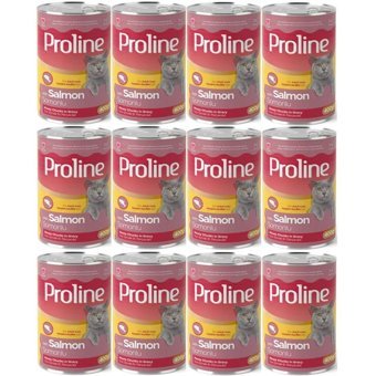 ProLine Yetişkin Somonlu Parça Etli Yaş Kedi Maması 12x400 gr