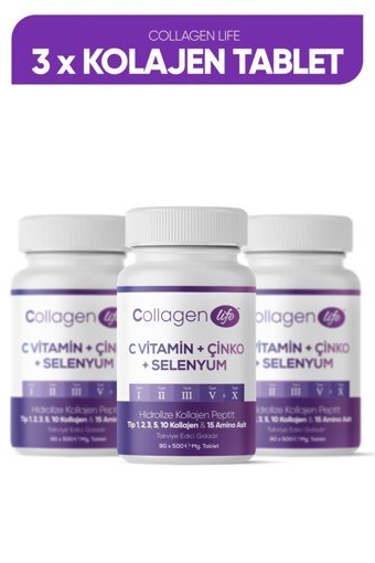 Collagen Life Kolajen 3x90 Tablet