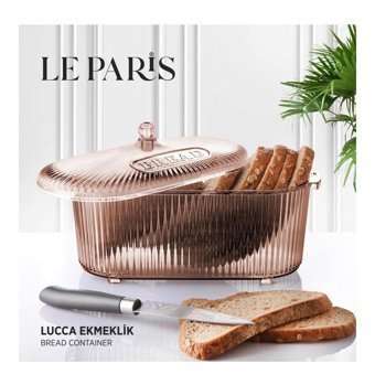 Nisfi Kutur Lucca Le Paris Kapaklı Kahverengi Ekmek Kutusu