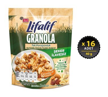 Eti Lifalif Karışık Kuruyemişli Granola 16x40 gr
