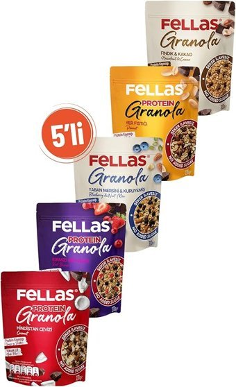 Fellas Süper Paket Granola 5x270 gr