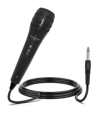 Fullsound K-1426F 6.3 mm Kablolu El Mikrofonu Siyah
