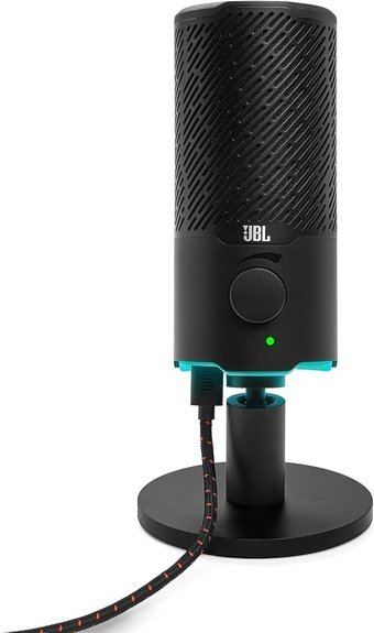 Jbl Quantum Stream Type C Kablolu Yayıncı USB RGB Oyuncu Masaüstü Mikrofonu Siyah
