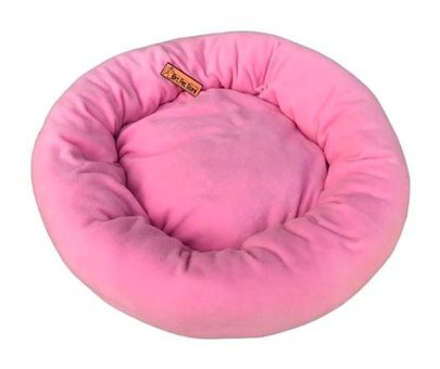 Brt Yıkanabilir Tek Fonksiyonlu 50x12 cm Simit Kedi Yatağı Pembe