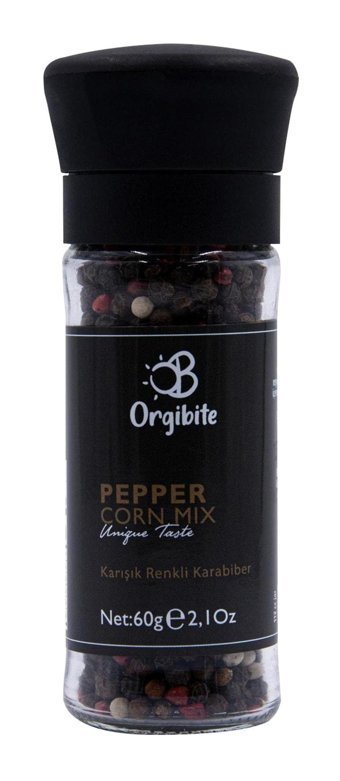 Orgibite Top Karışık Renkli Karabiber Değirmen 60 gr