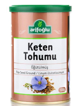 Arifoğlu Öğütülmüş Keten Tohumu Teneke 2x100 gr