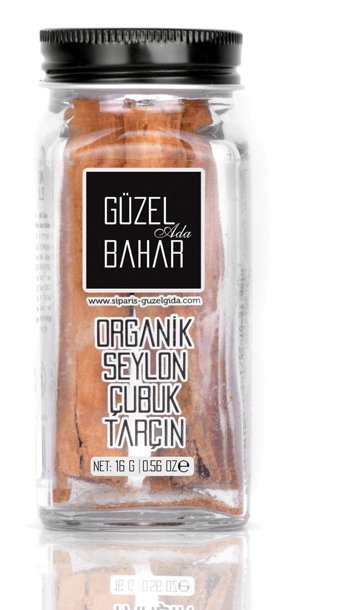 Güzel Ada Gıda Organik Seylon Çubuk Tarçın Kavanoz 16 gr
