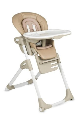 Tommybaby Premium Lüx Plastik 5 Noktalı Emniyet Kemeri 15 kg Kapasiteli Tepsili Oturaklı Yükselticili Katlanır Portatif Mama Sandalyesi Altın