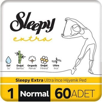 Sleepy Organik İnce 60'lı Hijyenik Ped