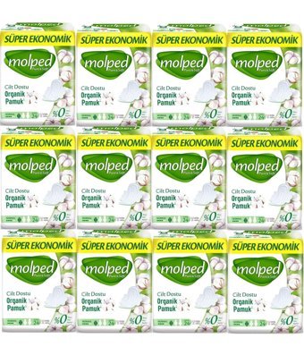 Molped Pure&Soft Organik 24'lü Hijyenik Ped 12 Adet