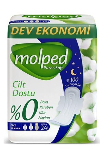 Molped Pure&Soft Gece 24'lü Hijyenik Ped