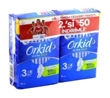 Orkid 18'li Hijyenik Ped 2 Adet