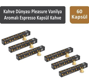 Kahve Dünyası Pleasure Vanilya Aromalı Espresso 60'lı Kapsül Kahve