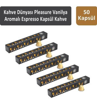 Kahve Dünyası Pleasure Vanilya Aromalı Espresso 50'li Kapsül Kahve