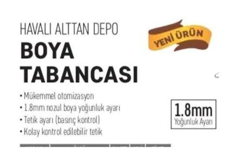 Meşem W-77G Alttan Depolu Havalı Boya Tabancası