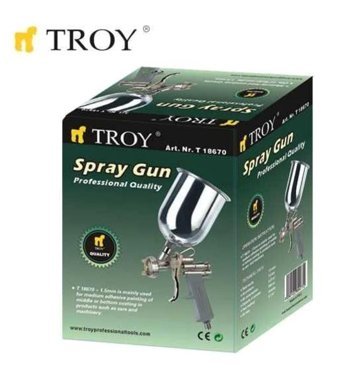 Troy 18670 Üstten Depolu Havalı Boya Tabancası