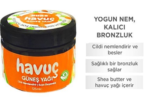 Nurs Havuç Yağı Yoğun Vücut - Yüz İçin Bronzlaştırıcı Yağ 125 ml