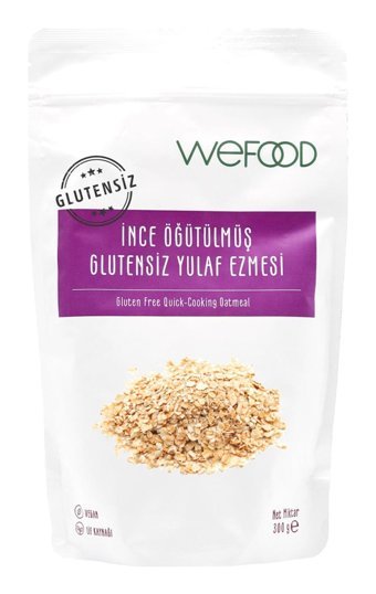 Wefood İnce Öğütülmüş Glutensiz Sade Yulaf Ezmesi 300 gr