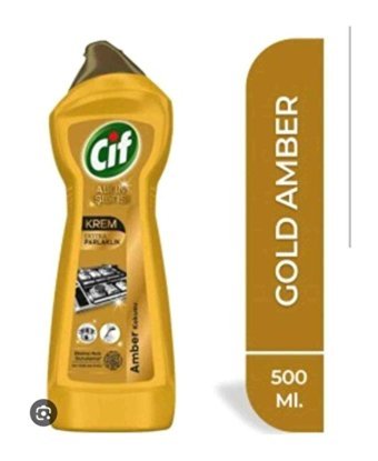 Cif Altın Işıltısı Krem Amber Kokulu Yüzey Temizleyici 500 ml