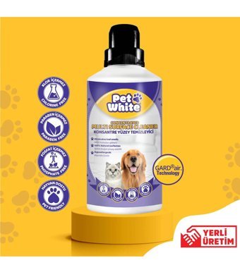 Pet White Evcil Hayvan Sıvı Yüzey Temizleyici 1 lt