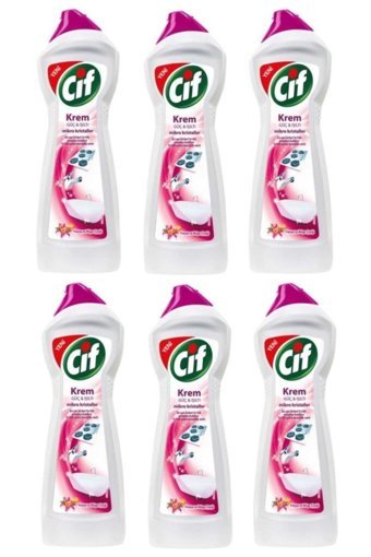 Cif Krem Mikro Kristaller Yüzey Temizleyici 6x750 ml