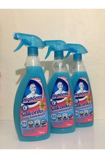 Highgenic Silikonlu Sprey Yüzey Temizleyici 3x750 ml